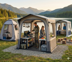 Cómo elegir tu tienda de cocina para camping